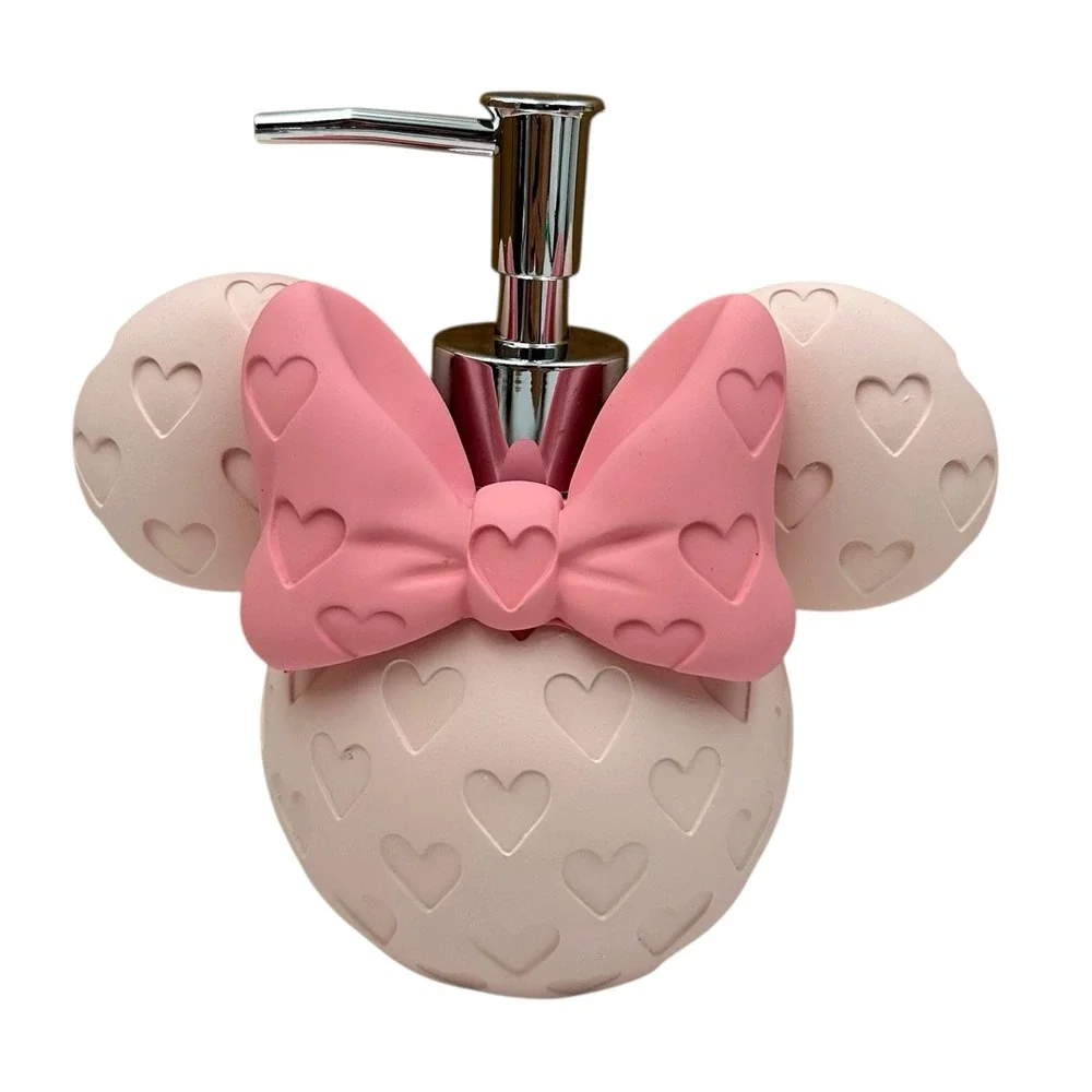 Disney Mickey‎ Mouse Soap/Lotion Pump Bottle Dispenser Lavender Light-Pink Black